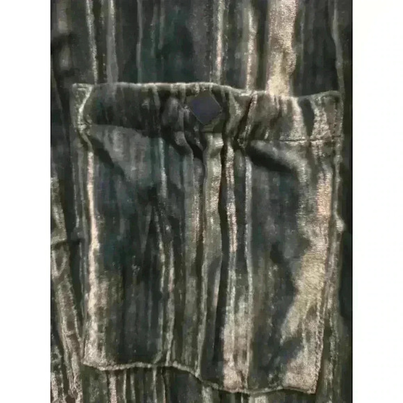 Soft Surroundings Button-Up Shirt Blue Size S Whimsy Glam Casual - Picture 4 of 8